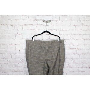 Talbots Brown Career Dress Wide Leg Capri Pants Womens Plus Size 24W